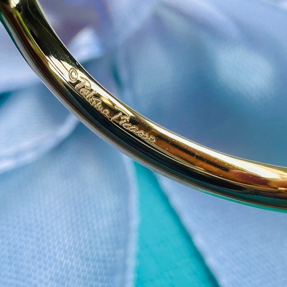 Tiffany & Co. Blue Topaz Sugar Stacks Ring 18k Yellow Gold ONLY, sz 5 - Picture 6 of 7